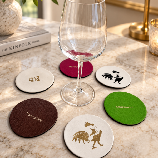 Maroquinor-Dessous de verre simili cuir